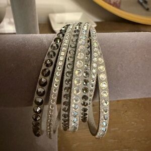 Swarovski Slake Grey Crystal wrap Bracelet